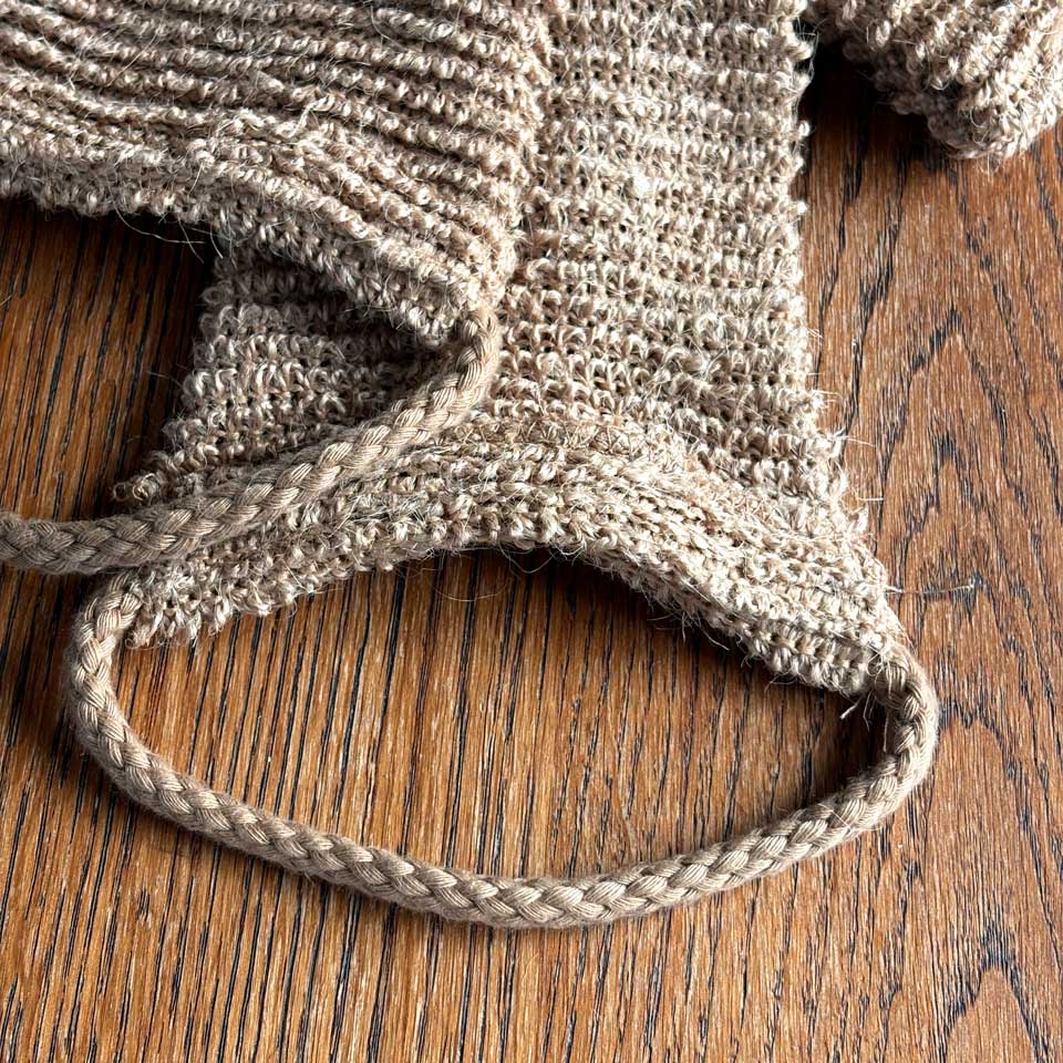 Peeling Rückenband aus Jute