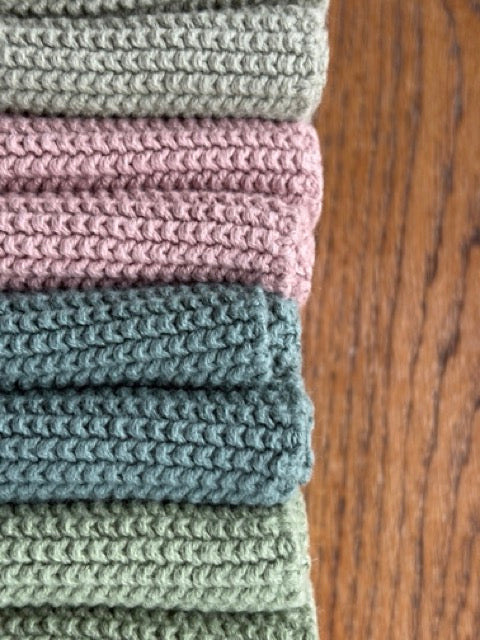 Allzwecktuch 100 % Bio-Baumwolle, gestrickt