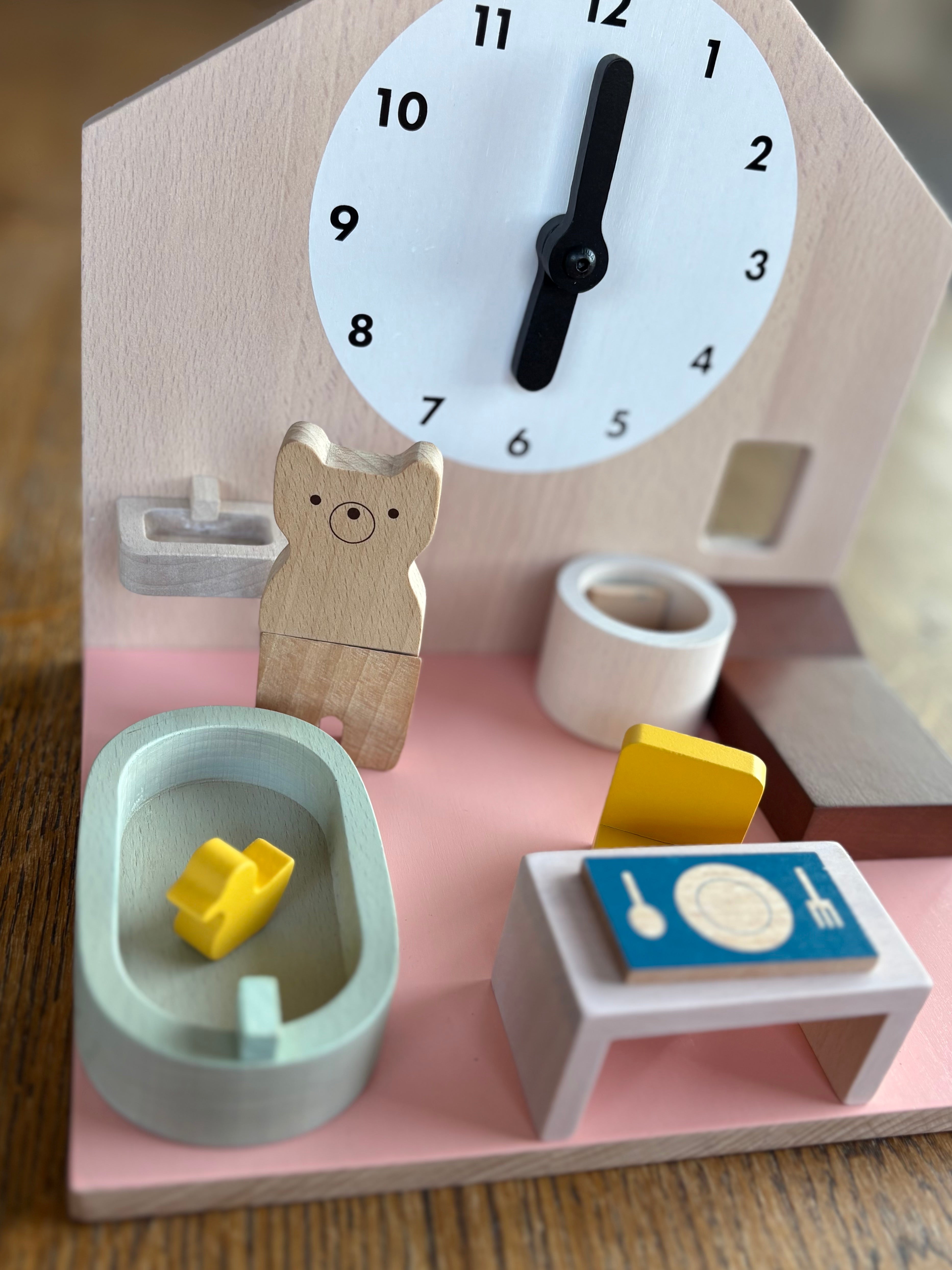 Bärs Tagesablauf – Routinespiel aus Holz