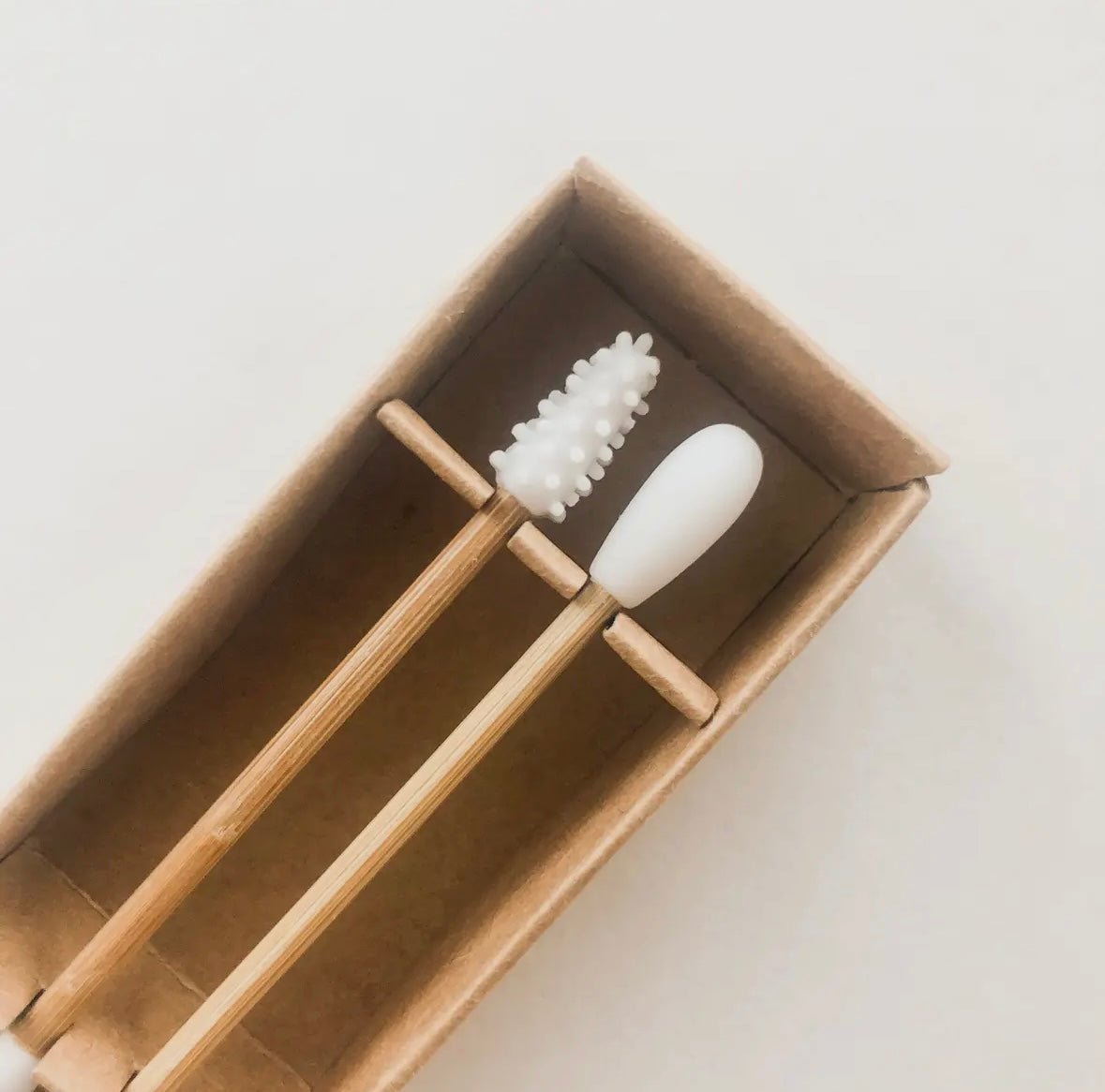 Wattestäbchen aus Bambus und Silikon